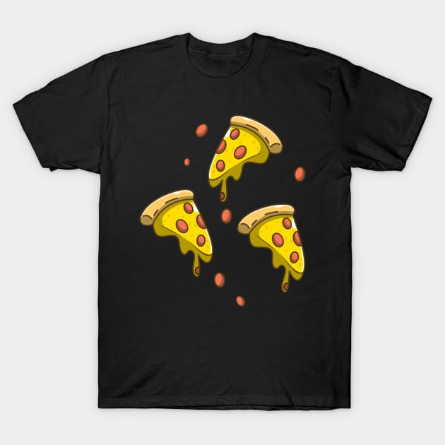 PIZZA T-Shirt by fflat hds